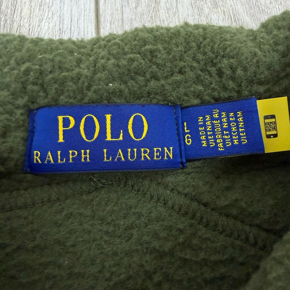 Polo Ralph Lauren Green Fleece Shirt Jacket L NWT - Picture 3 of 10